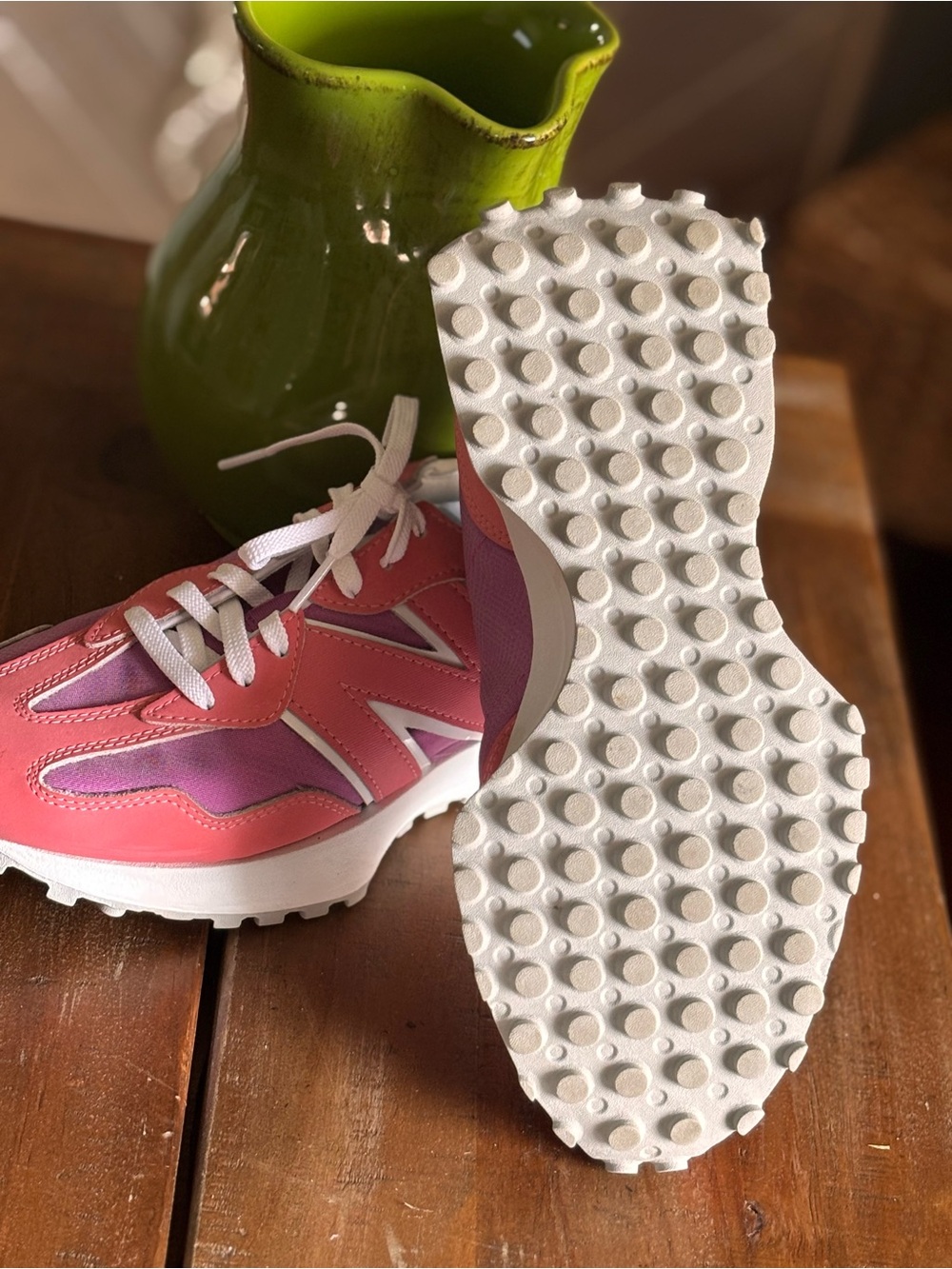 New Balance Pink and Lavender Women's Sneakers size 8 the intelligent choice 327 - Picture 4 of 5